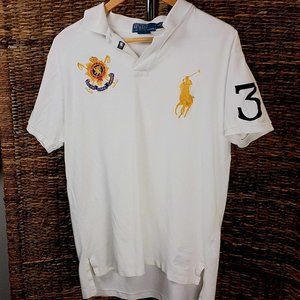Polo by Ralph Lauren Vintage Rugby Large Gold Logo 3 Large